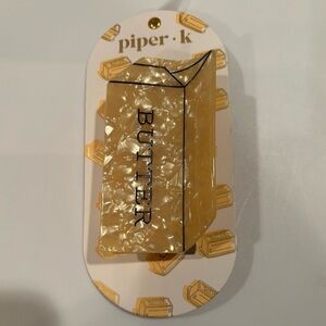 Piper K butter hair claw clip / NEW with tags / cross posted